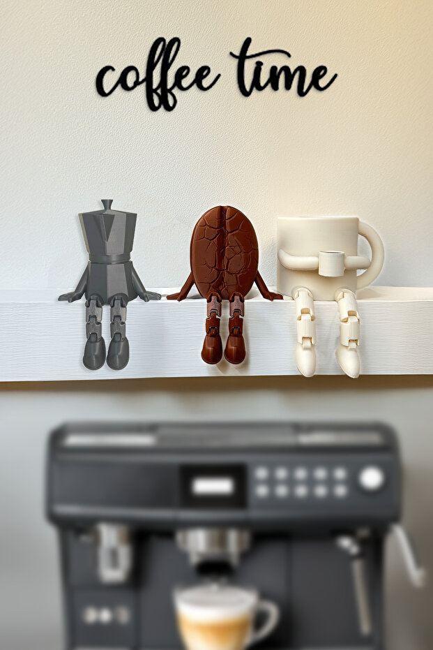 Aberto Design Set kutak za kafu, 3 dijela, šareni