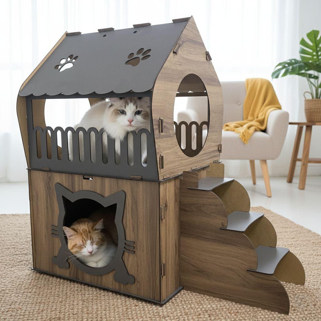 Kućica za mačke Paws & Whiskers Adora, smeđa