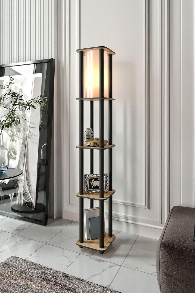 Opviq Podna lampa Estantes Square, 150 cm, Krem