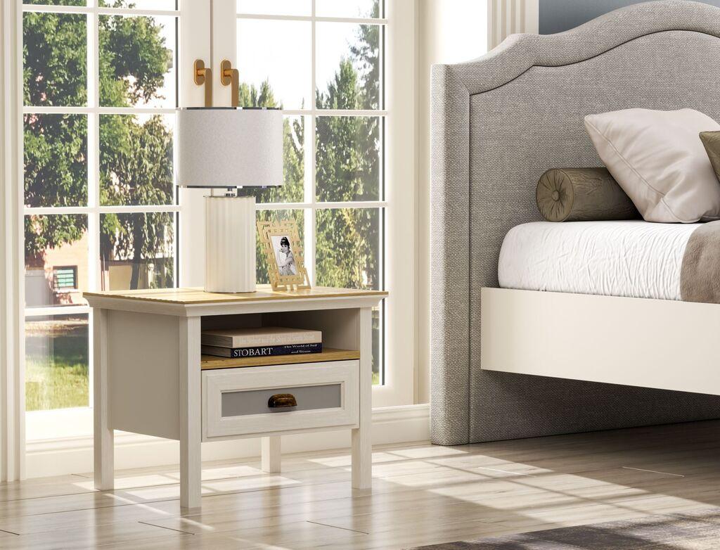 Hanah Home Noćni ormarić FRN-21017, Bijeli