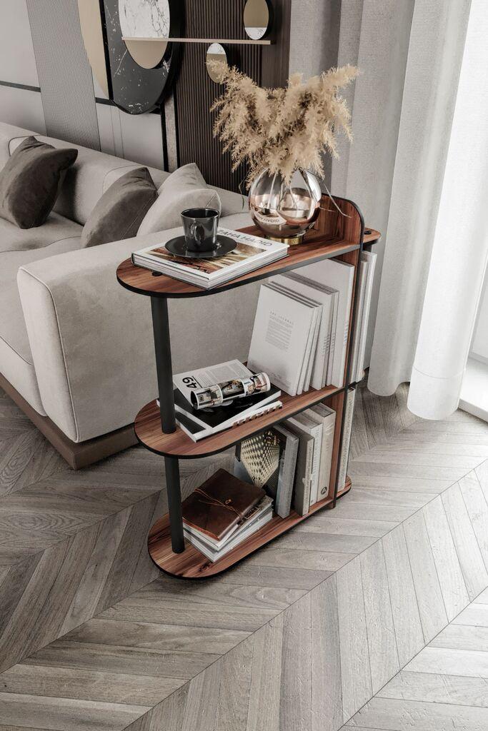 Hanah Home Bookshelf Kaiteki, 24x82x8 cm, Boja oraha