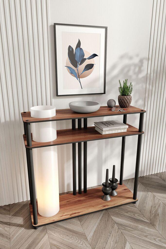 Opviq podna lampa Garcia Dresser lampa, 80 cm, smeđa