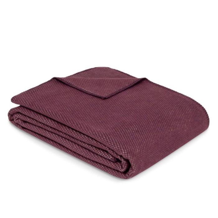 Ibena Deka Uni Struktur Charlotte, 140x200 cm,  Bordo