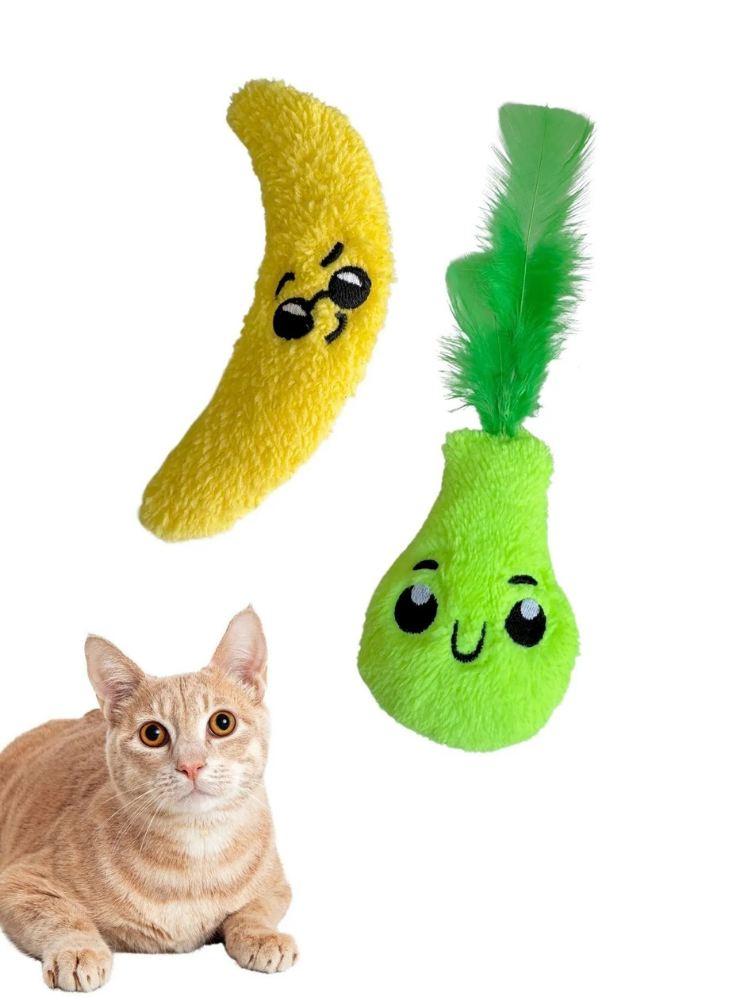 Set igračaka za mačke Paws & Whiskers Miyav 1004, 2 dijela, žuta i zelena