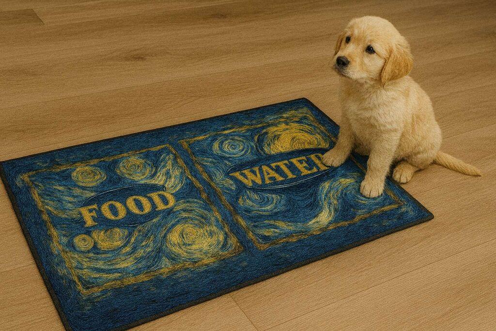 Podloga za hranilice Paws & Whiskers Paspet 11, 40x70 cm, Šarena