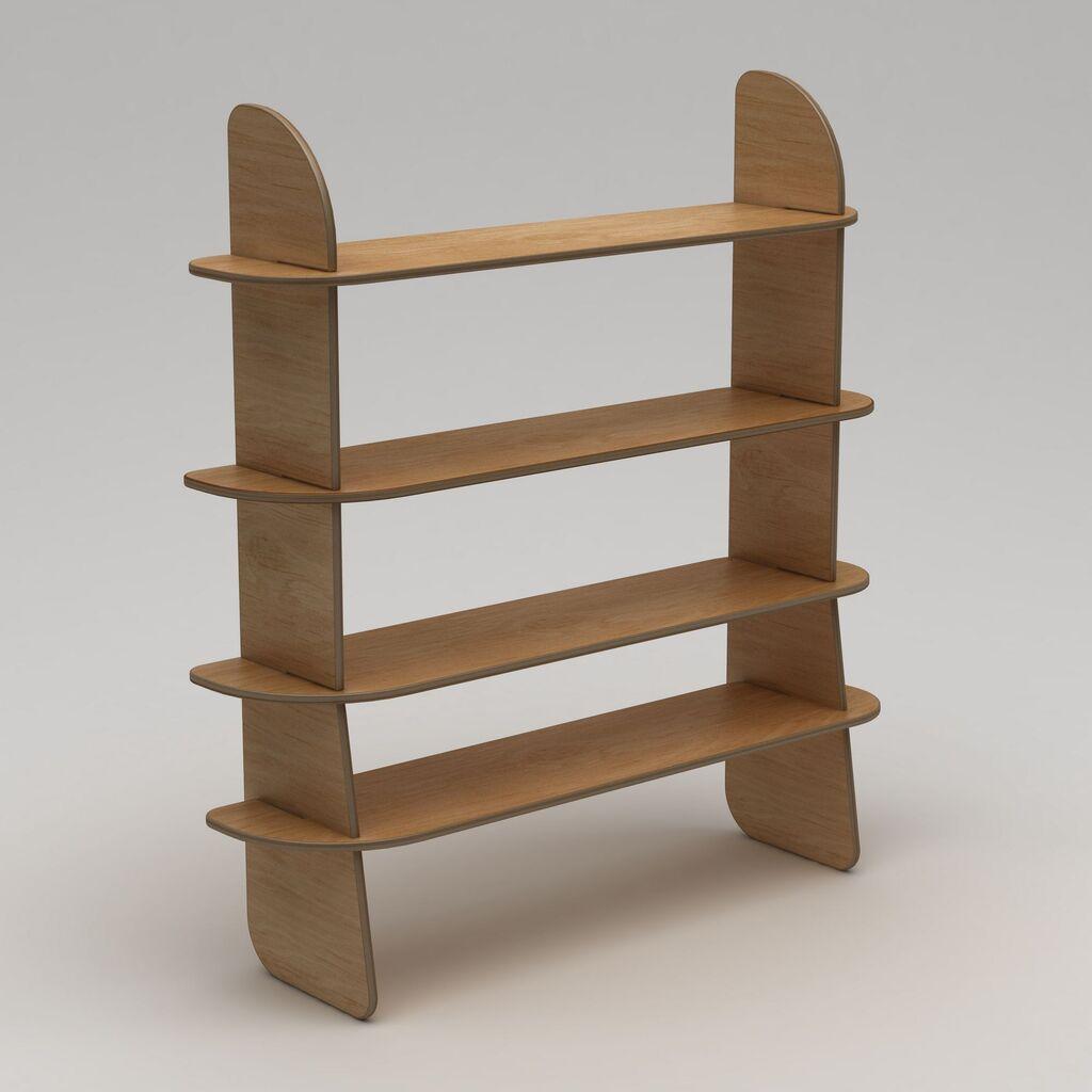 Hanah Home Bookshelf Scala - 2150x160x35 cm, Smeđa