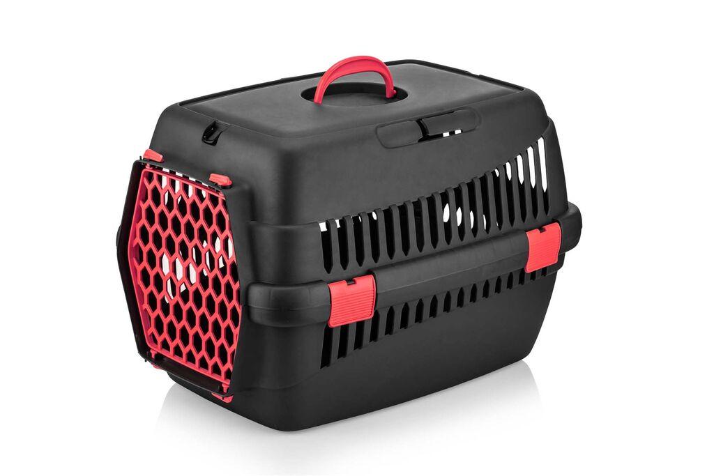 Paws & Whiskers transporter za mačke 5096-S-2, crna i crvena
