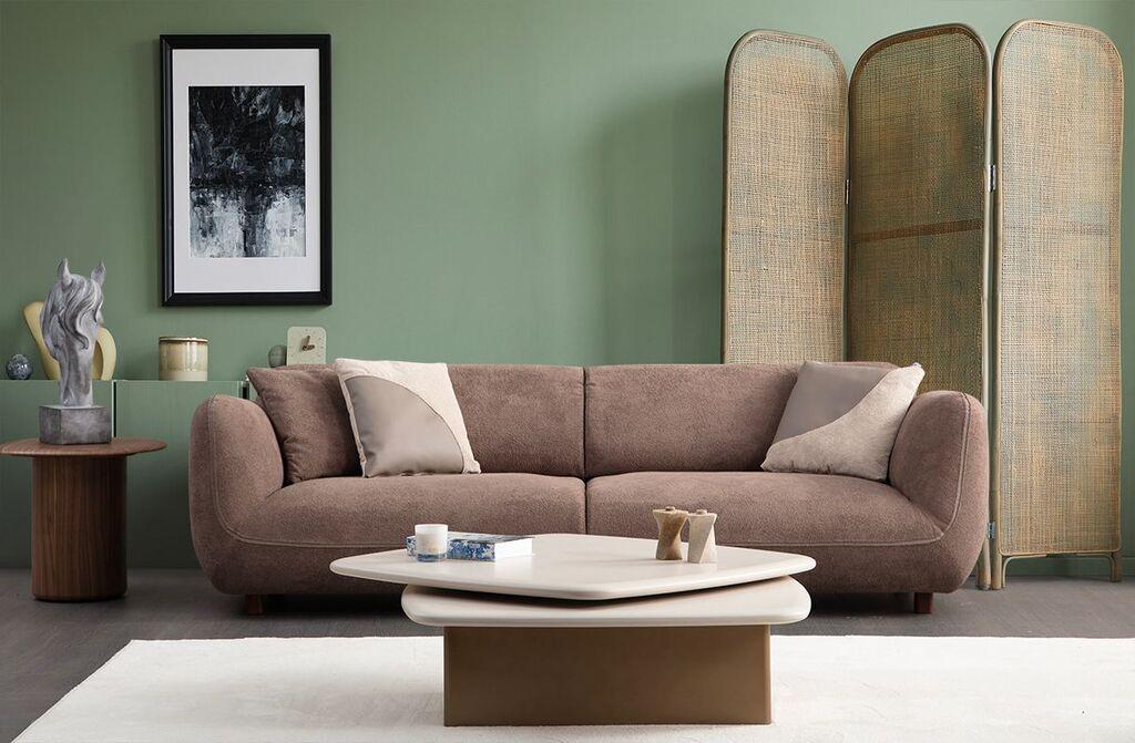 Atelier del Sofa trosjed Pavia, 260x90x75 cm, smeđa