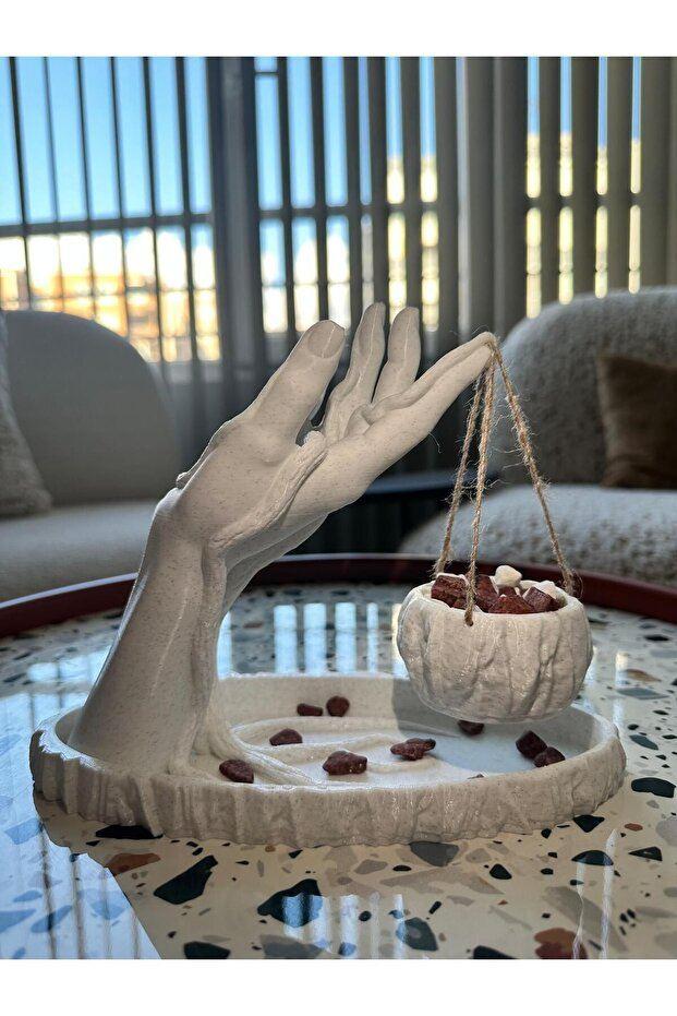 Aberto Design Dekorativna figura Ruka, Bijela