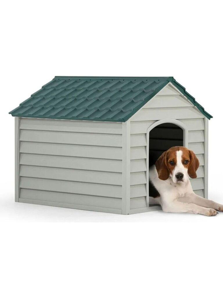 Kućica za pse Paws & Whiskers 5100-3, 76x64x62 cm, Zeleno-siva