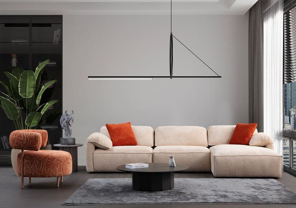 Atelier del Sofa Kutna garnitura Flamingo, 335x170 cm, Krem