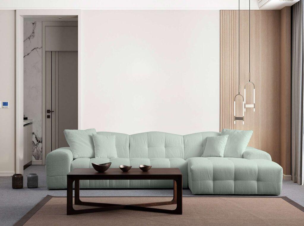 Atelier del Sofa Ugaona garnitura Pescara, L ugao, 316x165 cm, zelena