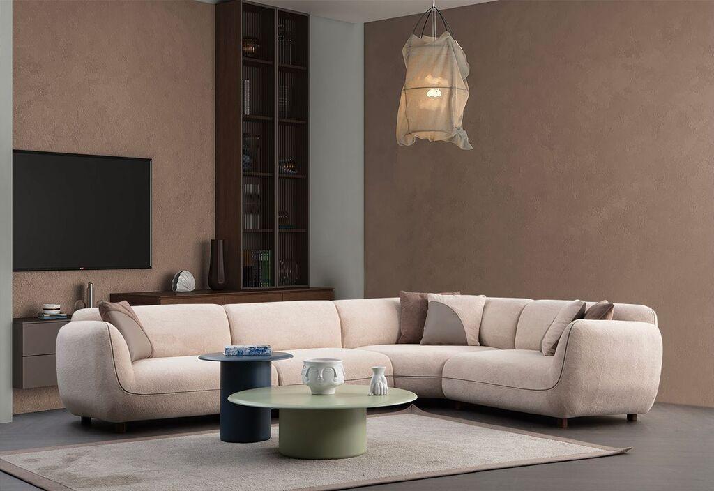 Atelier del Sofa Kutna garnitura Pavia, 335x240 cm, Krem