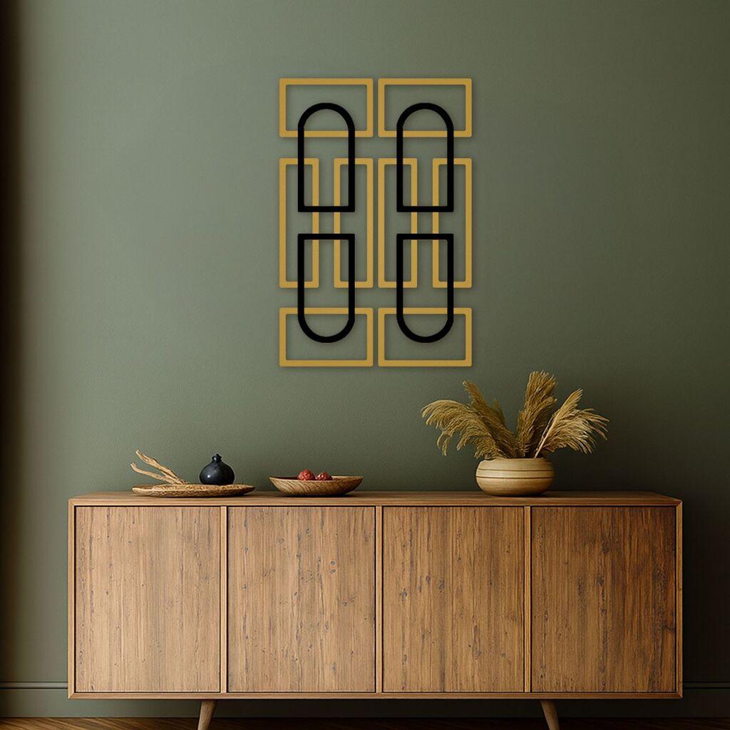 Wallity Zidna dekoracija Echo Forms 2'li Set, 24 x 74 cm, 2 komada