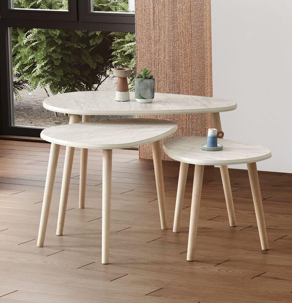 Hanah Home Set klub stolova Alvin, 3 komada, Bež