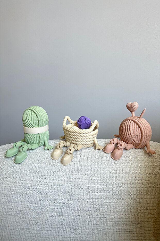 Aberto Design Set slatkih pletenica, 3 komada, šarene