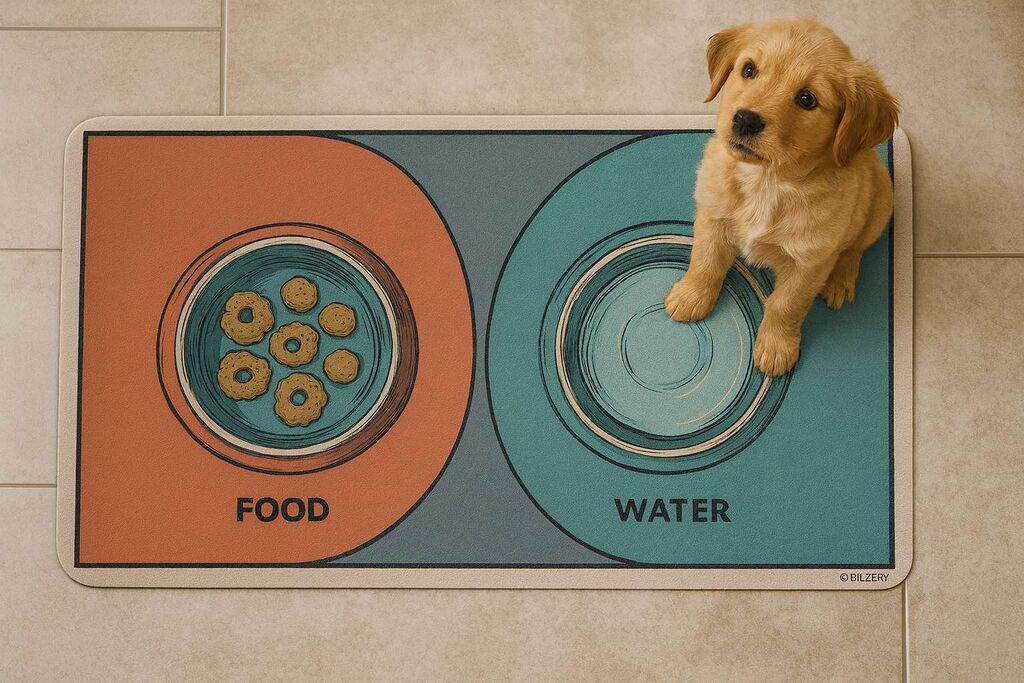 Podloga za hranilice Paws & Whiskers Paspet 7, 40x70 cm, Šarena