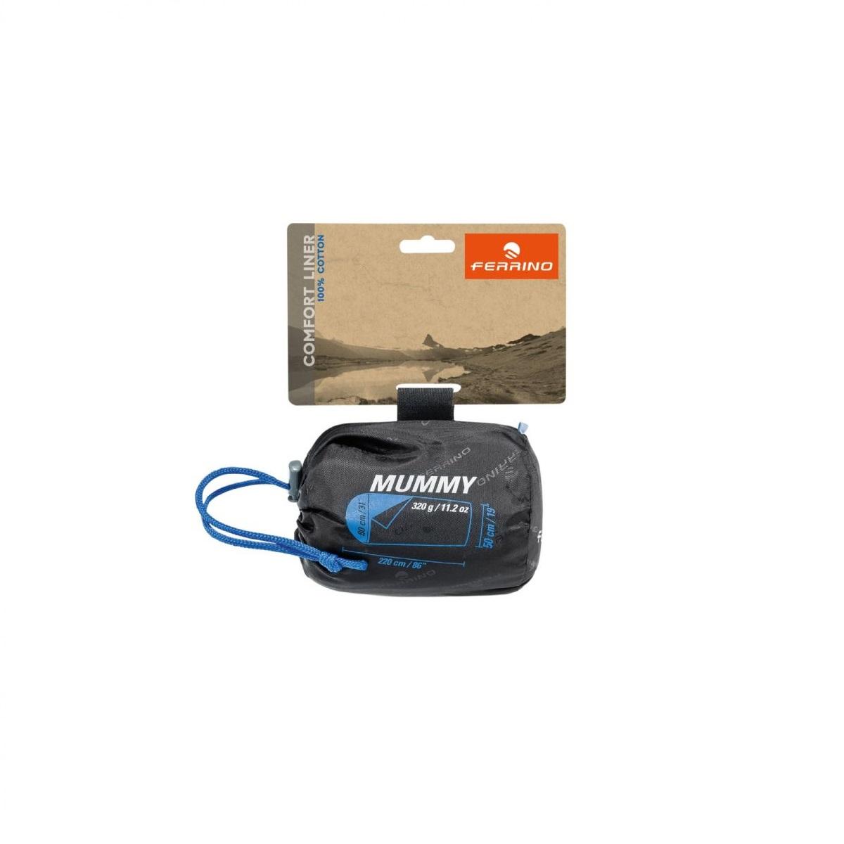 Ferrino Mummy liner postava za vreću, Crna