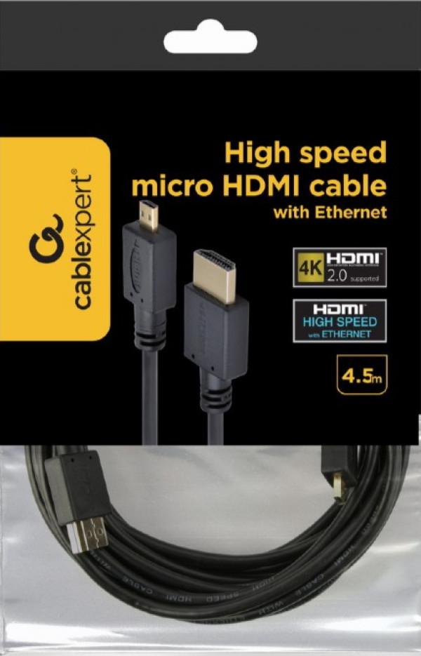GEMBIRD HDMI kabel CC-HDMID-15 muški na micro D-muški, 4,5 m, crni