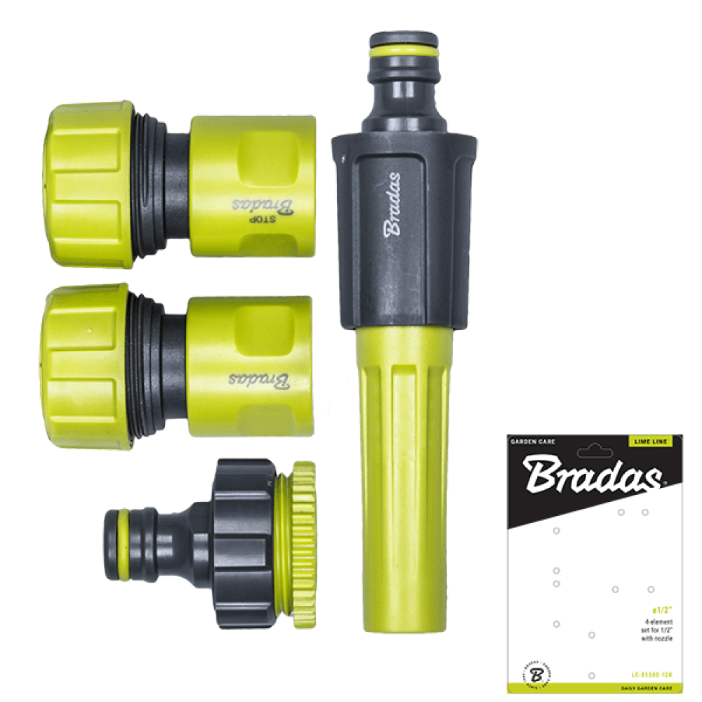 Bradas Set vrtna prskalica sa regulacijom, 3 spojnice, 3/4