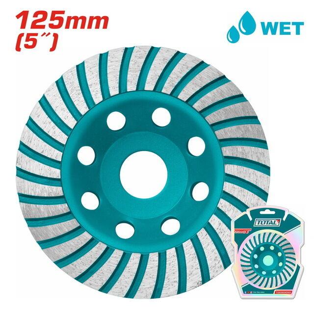 Total Tools Dijamantni disk za brušenje kamena, 125 mm