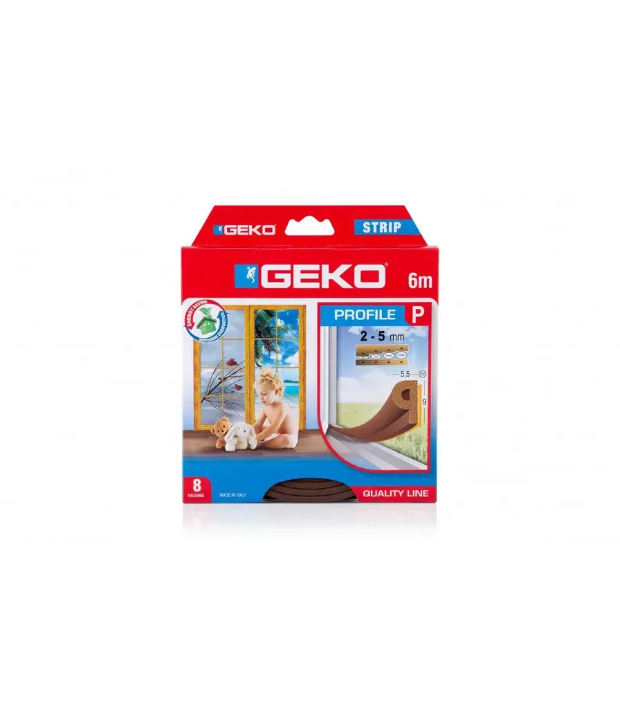 Geko Dihtung traka, E-profil, Smeđa