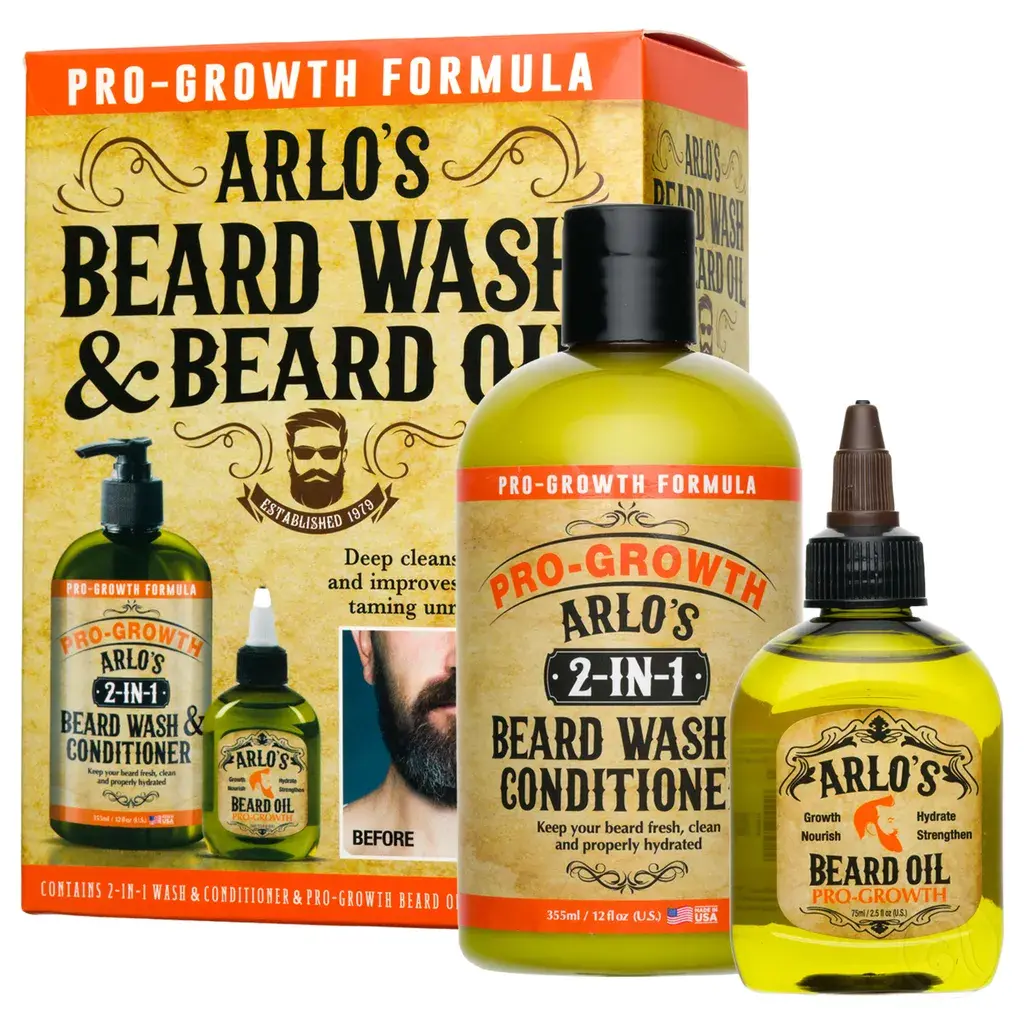 Arlo's Set za njegu brade i brkova Pro-growth