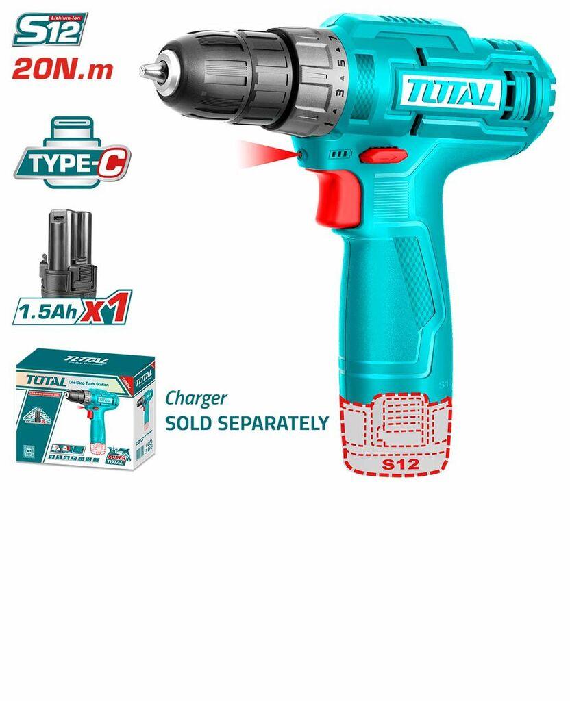 Total Tools Akumulatorska bušilica 12 V + 1 baterija (TDLI12428)