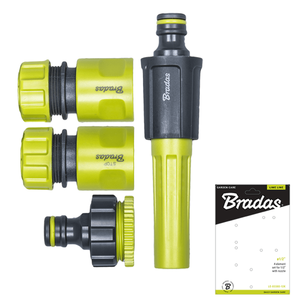Bradas Set vrtna prskalica sa regulacijom, 3 spojnice, 1/2