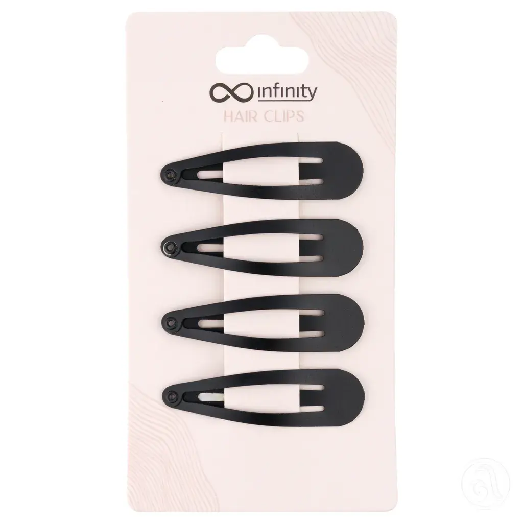 Infinity Šnale za kosu INF438, 4 Komada, Crna