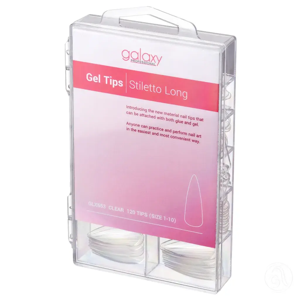 Galaxy Professional Gel tipse za nadogradnju, Stiletto Long