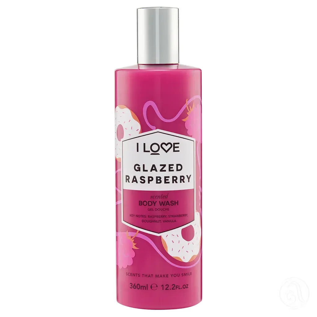 I Love Gel za tuširanje, Malina, 360ml
