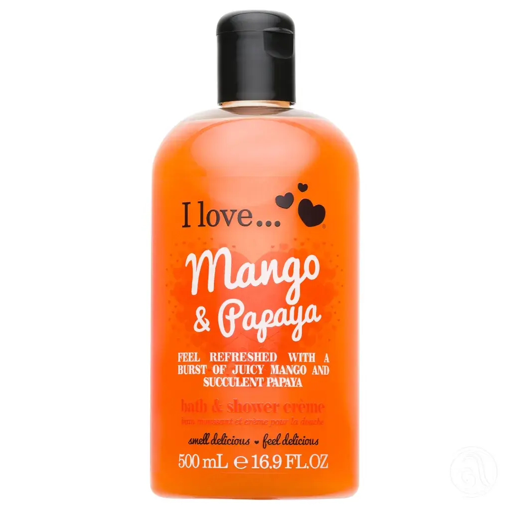 I Love Gel za tuširanje i kupka, Mango i Papaja, 500ml