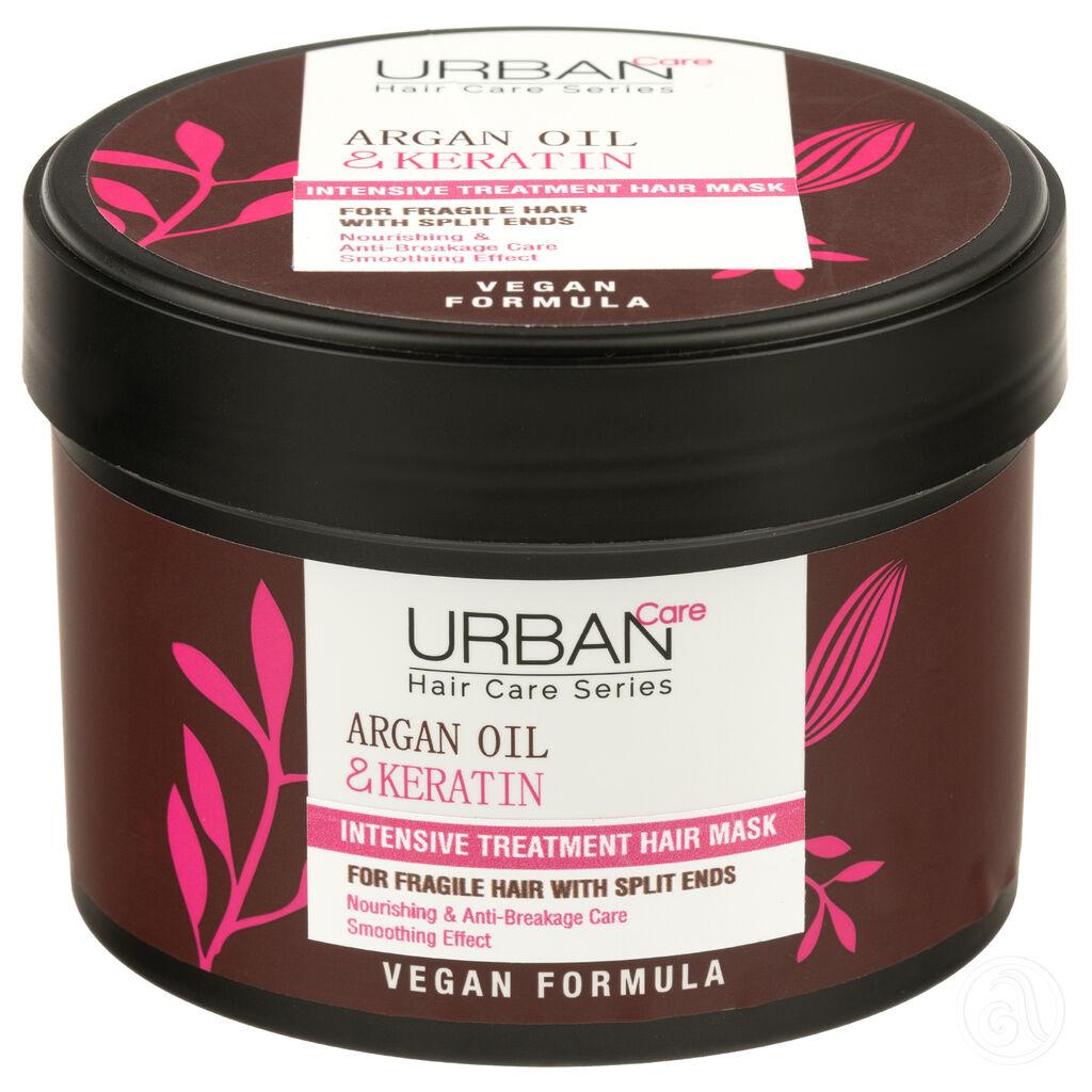Urban care Maska za oštećenu kosu ulje argana i keratin, 230 ml