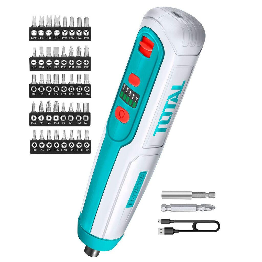 Total Tools Akumulatorski odvijač 4 V, 1,5 Ah, 4 Nm, Type-C, 1 brzina (TSDLI0403)