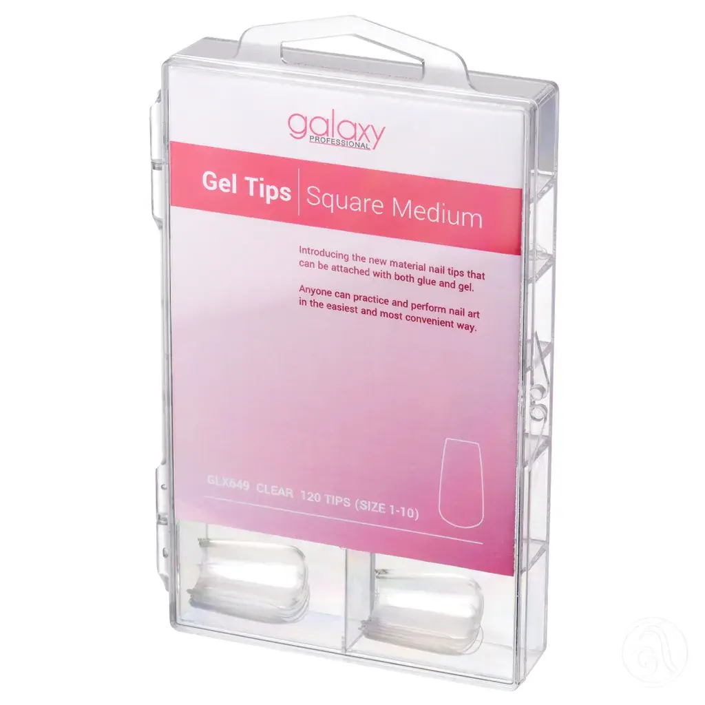 Galaxy Professional Gel tipse za nadogradnju, Square Medium