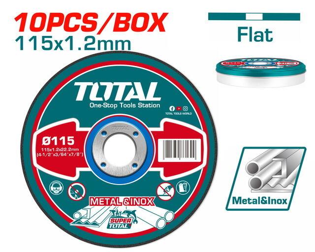 Total Tools Rezna ploča za metal 115 mmx1,2 mm, 10/1