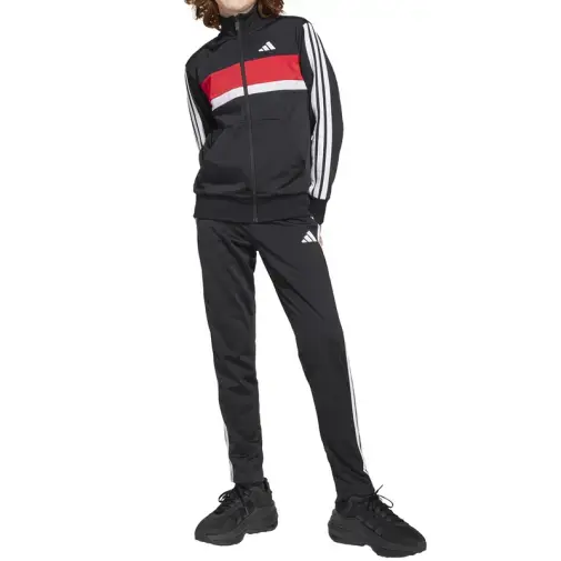 Adidas Komplet trenerka za dječake 3S Tiberio TS, Crna