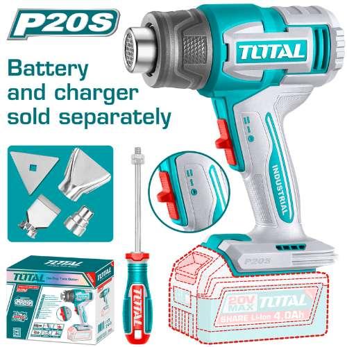 Total Tools Aku pištolj za vreli vazduh, 20 V, 300,550 °C (TBLI2006)