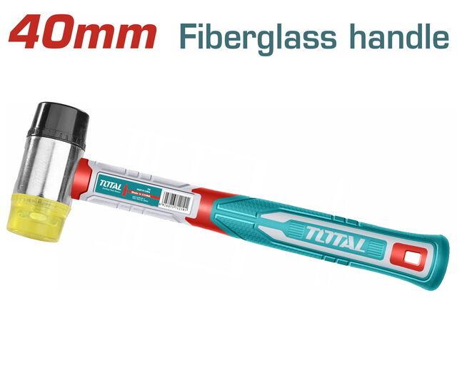 Total Tools Čekić plastika/guma, Plavo-sivi