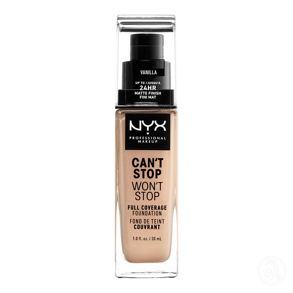 NYX Professional Makeup Tečni puder Can't Stop Won't Stop 24h Mat CSWSF06, Vanilla, 30 ml