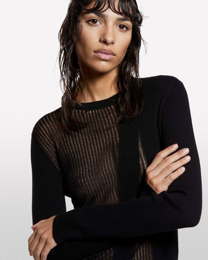 Benetton Ženska majica 10C1L106M-901-L, Crna