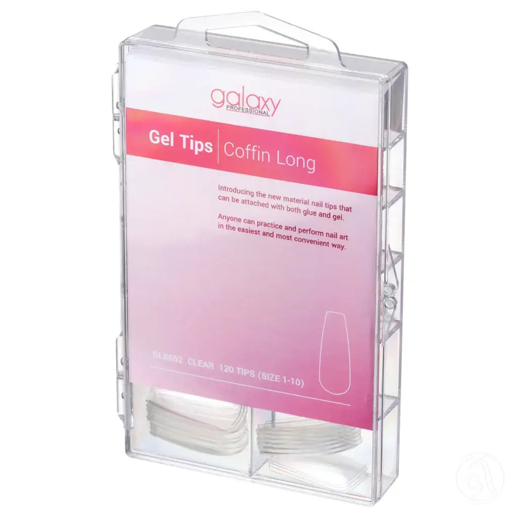 Galaxy Professional Gel tipse za nadogradnju, Coffin Long