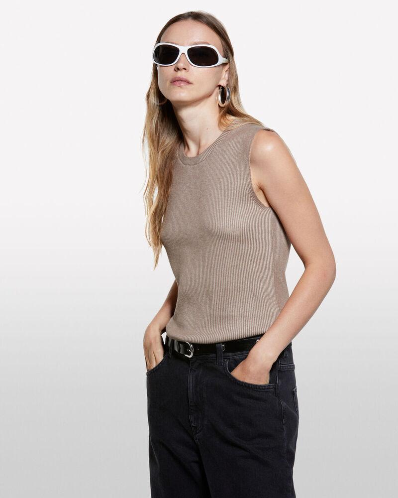 Benetton Ženska majica 12D6MH00L-902-S, Smeđa