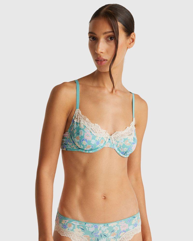 Benetton Grudnjak 32NQ1R023-61A-2B, Svijetloplavo-bijeli