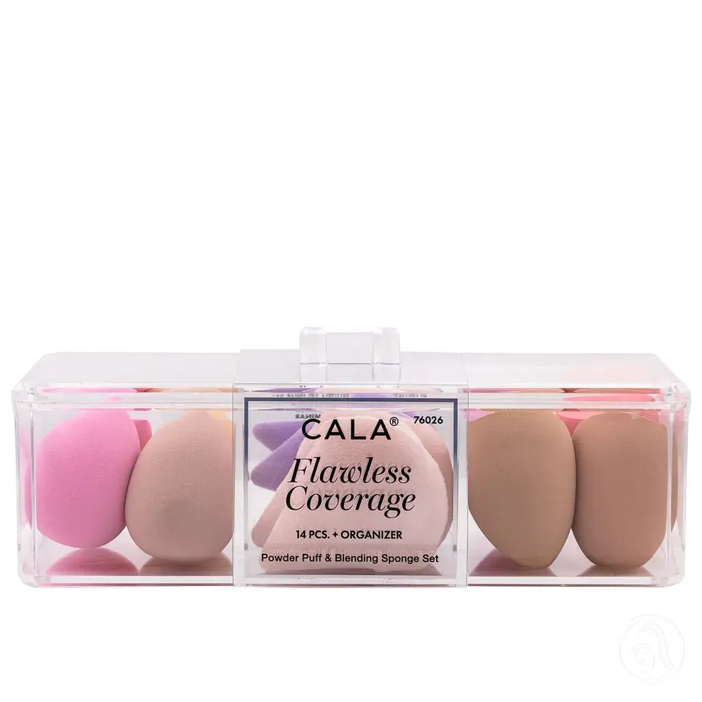 Cala Set kozmetičkih sunđera sa organizatorom Flawless Coverage