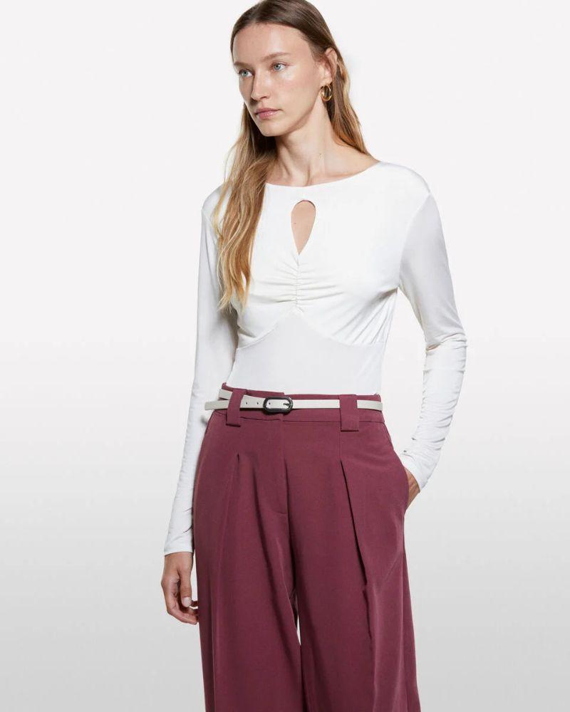 Benetton Ženska majica 35B8L107V-00E-L, Bijela