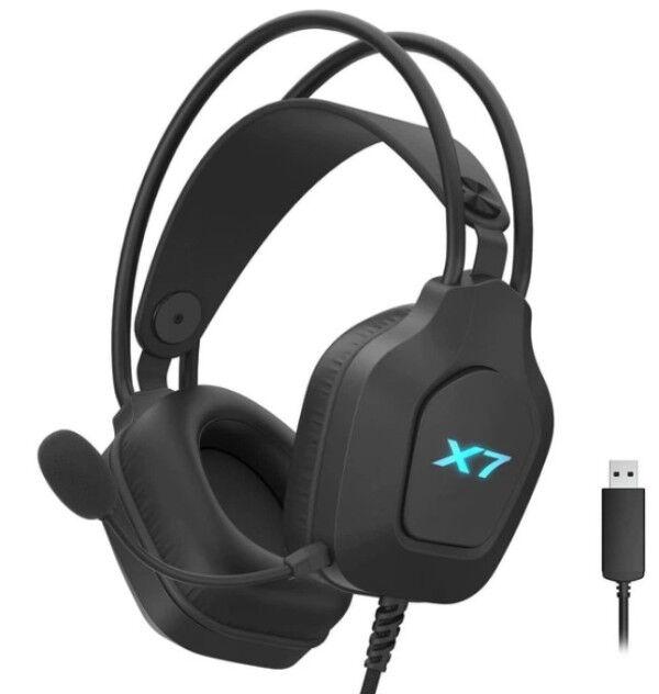A4Tech gejmerske slušalice A4-XH-200 A4Tech X7, Mikrofon, SURROUND, USB, LED, Crne