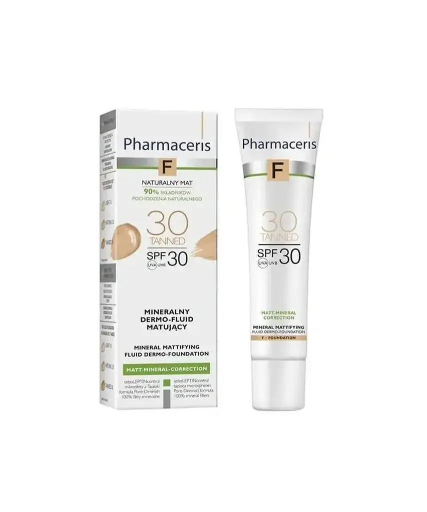 Pharmaceris Mineralni matirajući tečni puder Tanned 30/30, 30ml