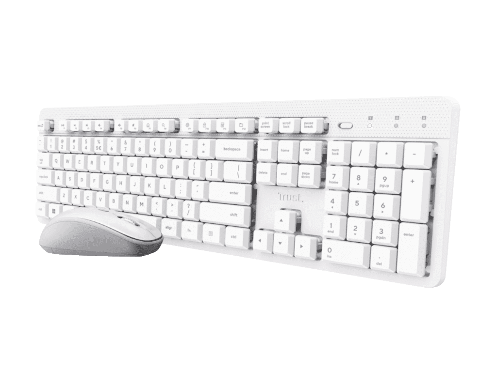 Trust Bežični set tastatura i miš Ody II, Bijela